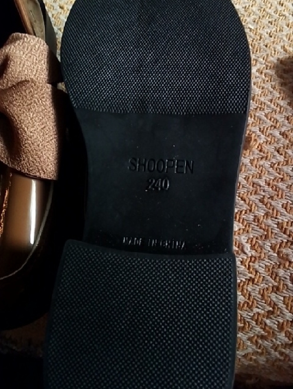 Women's Patent Bow Loafers in Brown - Picture 2 of 3